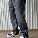 Calça Carpenter Reta Marmorizada Escura