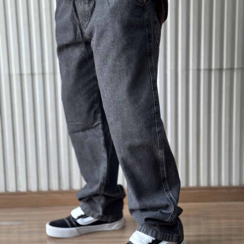 Calça Carpenter Reta Marmorizada Escura