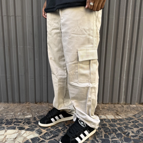 Calça Cargo Basic Areia