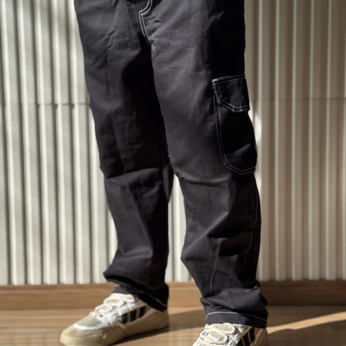 Calça Cargo Contraste Preta