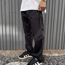 Calça Jeans Reta Preta Contraste