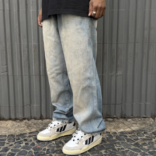 Calça Jeans Baggy Clara (Elástico)