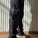 Calça Cargo Contraste Preta