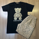 Conjunto Grife LV Malha Pima