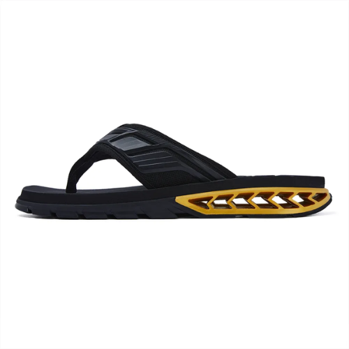Sandália kenner rakka full force l7 preto com dourado