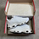 Air Max Plus TN 1 "Triple White (sola cinza)"