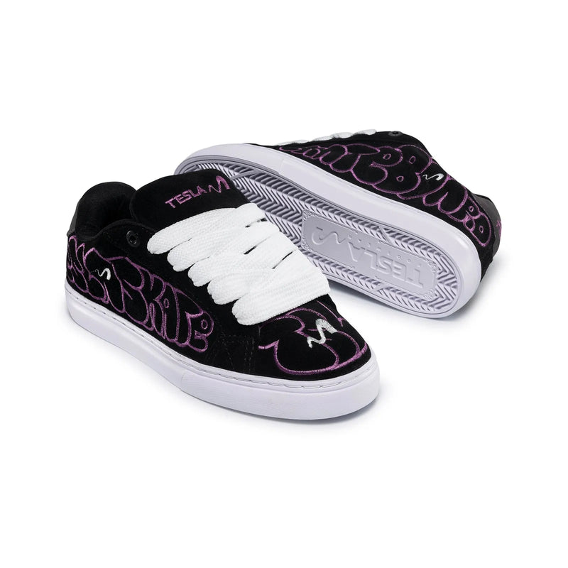 Tênis Tesla Hertz Black White Purple