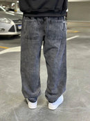 Calça Jeans Baggy Estonada Escura