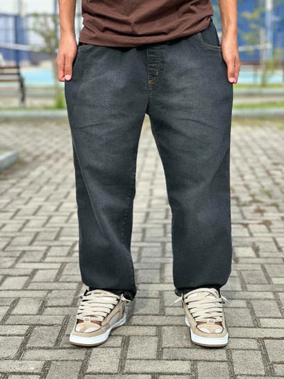 Calça Jeans Reta Elástico Wats Preta